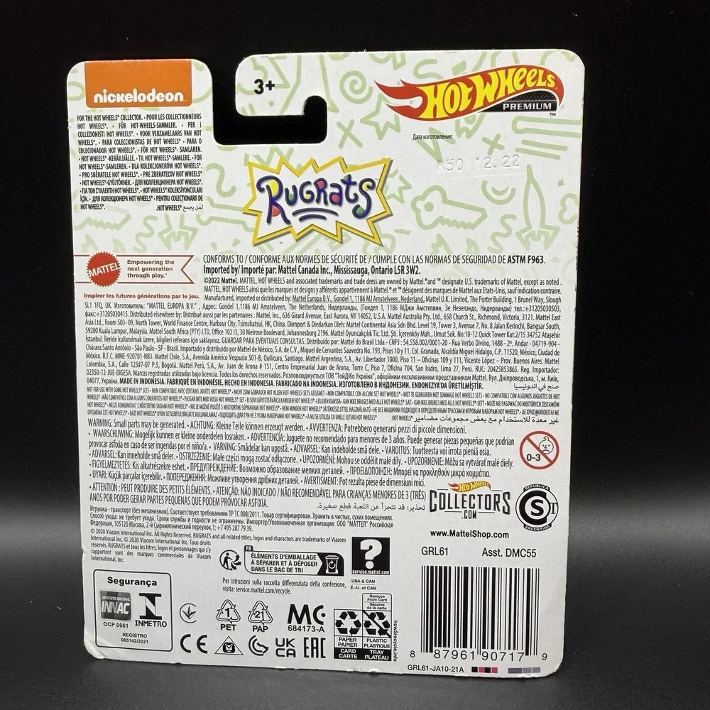 Hot Wheels Premium Pop Culture Reptar Wagon Mattel Real Riders Metal Nickelodeon